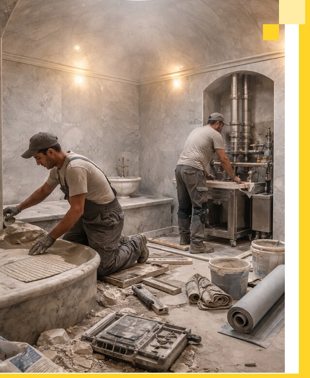 Строительство турецких бань хаммам под ключ в Зеленодольске