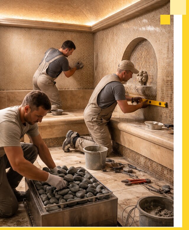 Проектирование и строительство хамама и сауны в Зеленодольске