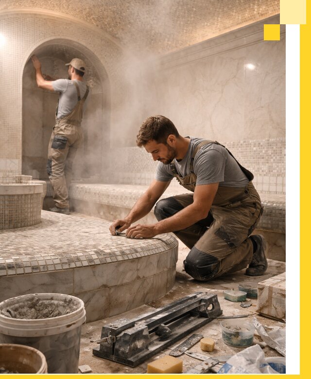 Профессиональный дизайн хамама и SPA под ключ в Зеленодольске