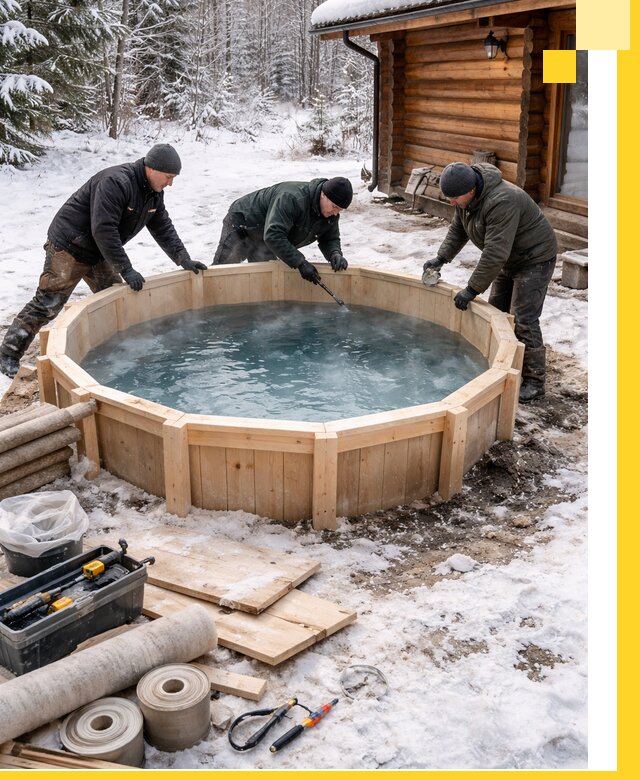 Изготовление и установка ледяных купелей под ключ в Зеленодольске