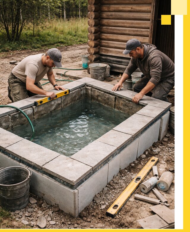 Изготовление и установка холодных купелей под ключ в Зеленодольске