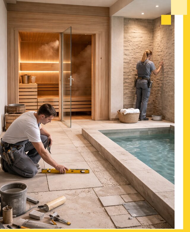 Комплексный дизайн и отделка интерьеров SPA под ключ в Зеленодольске